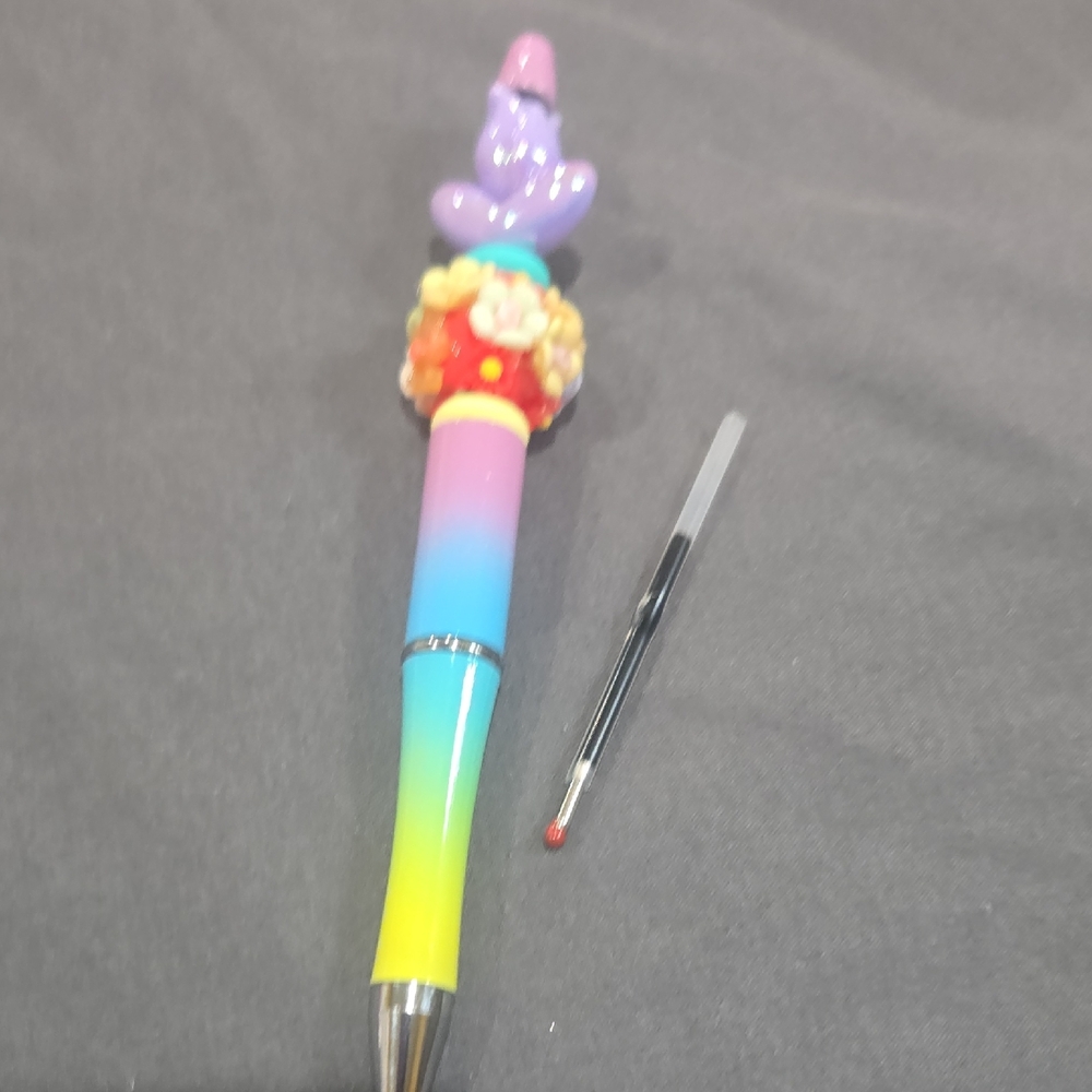 Colorful Gradient Pen with Cute Topper